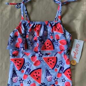 Girls tankini top size XS 4/5